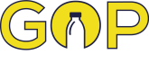 GOP Bottles Logo White
